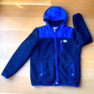 Penfield kids Sherpa fleece zip front Hoodie.